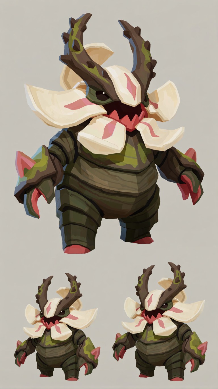 Armored botanical creature